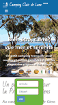 Mobile Screenshot of campingclairdelune.fr